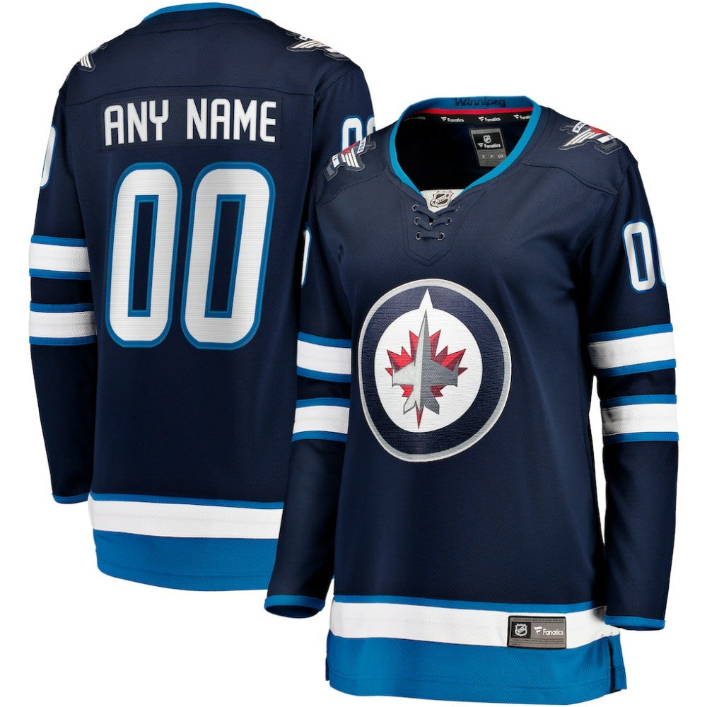 Winnipeg Jets Fanatics Women's Home Breakaway Custom Jersey For Sale