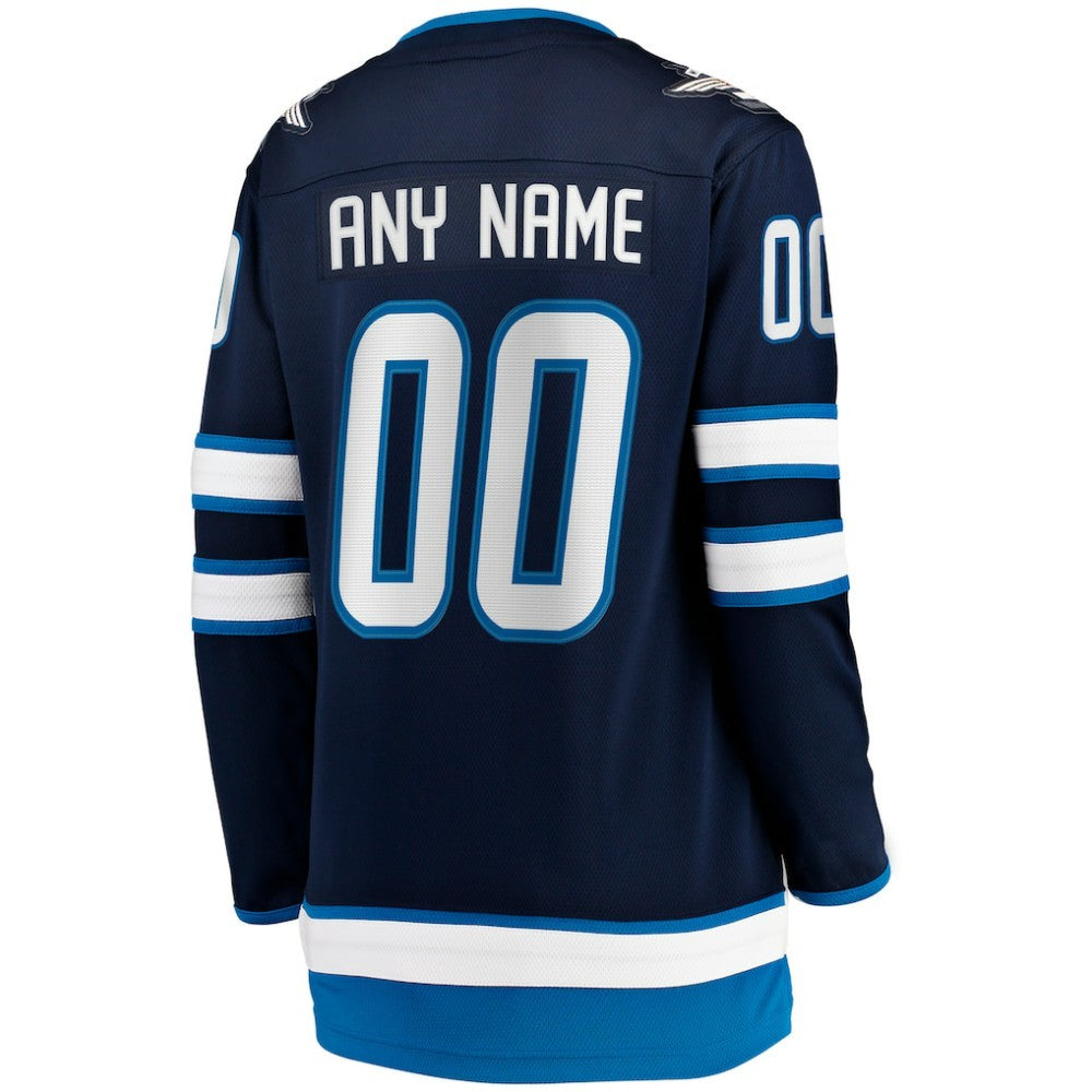 Winnipeg Jets Fanatics Women's Home Breakaway Custom Jersey For Sale