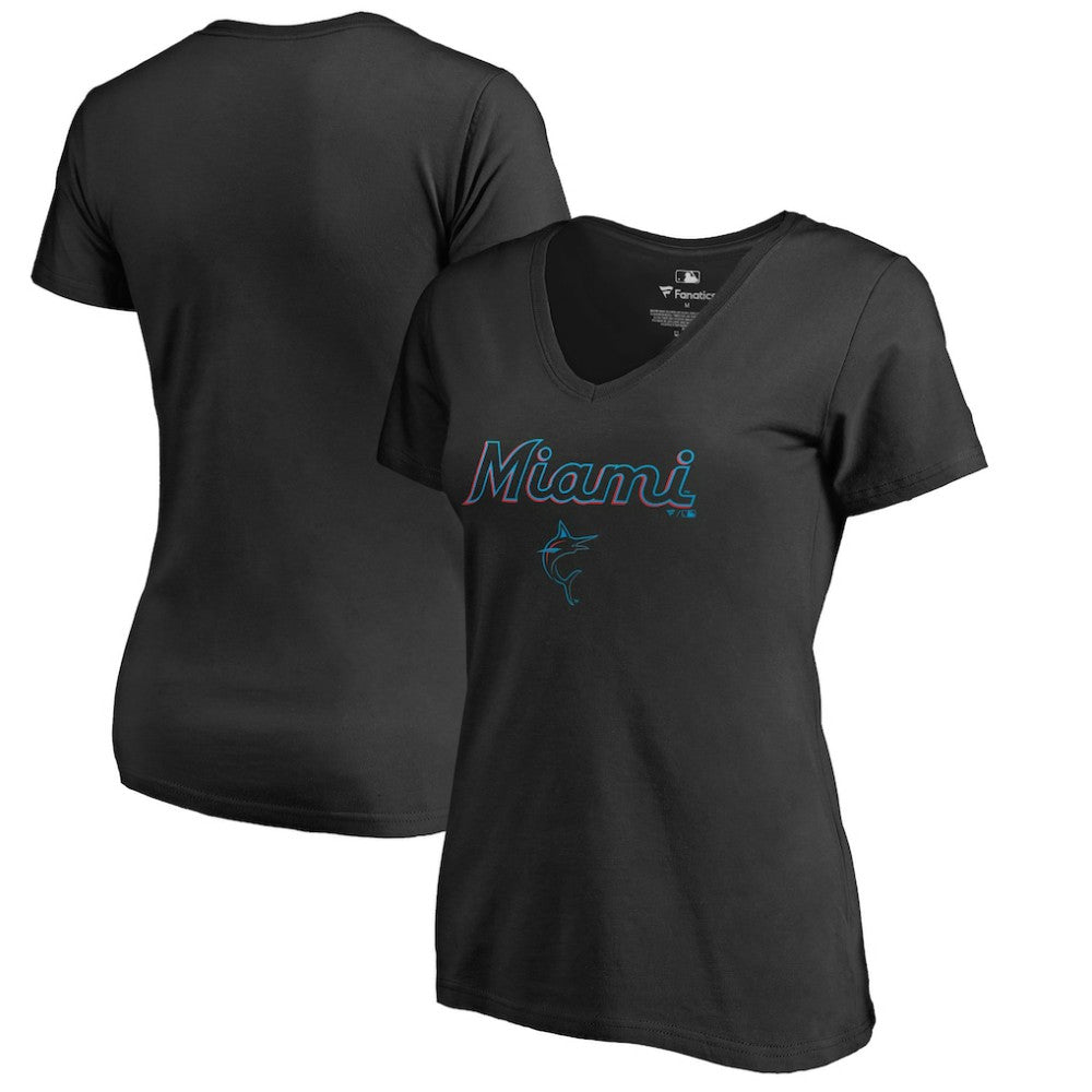 Miami Marlins Women's Team Lockup T-Shirt | MLB For sale