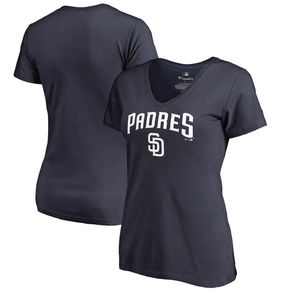 San Diego Padres Women's Team Lockup T-Shirt | MLB Outlet