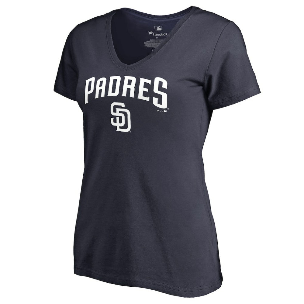 San Diego Padres Women's Team Lockup T-Shirt | MLB Outlet