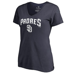 San Diego Padres Women's Team Lockup T-Shirt | MLB Outlet