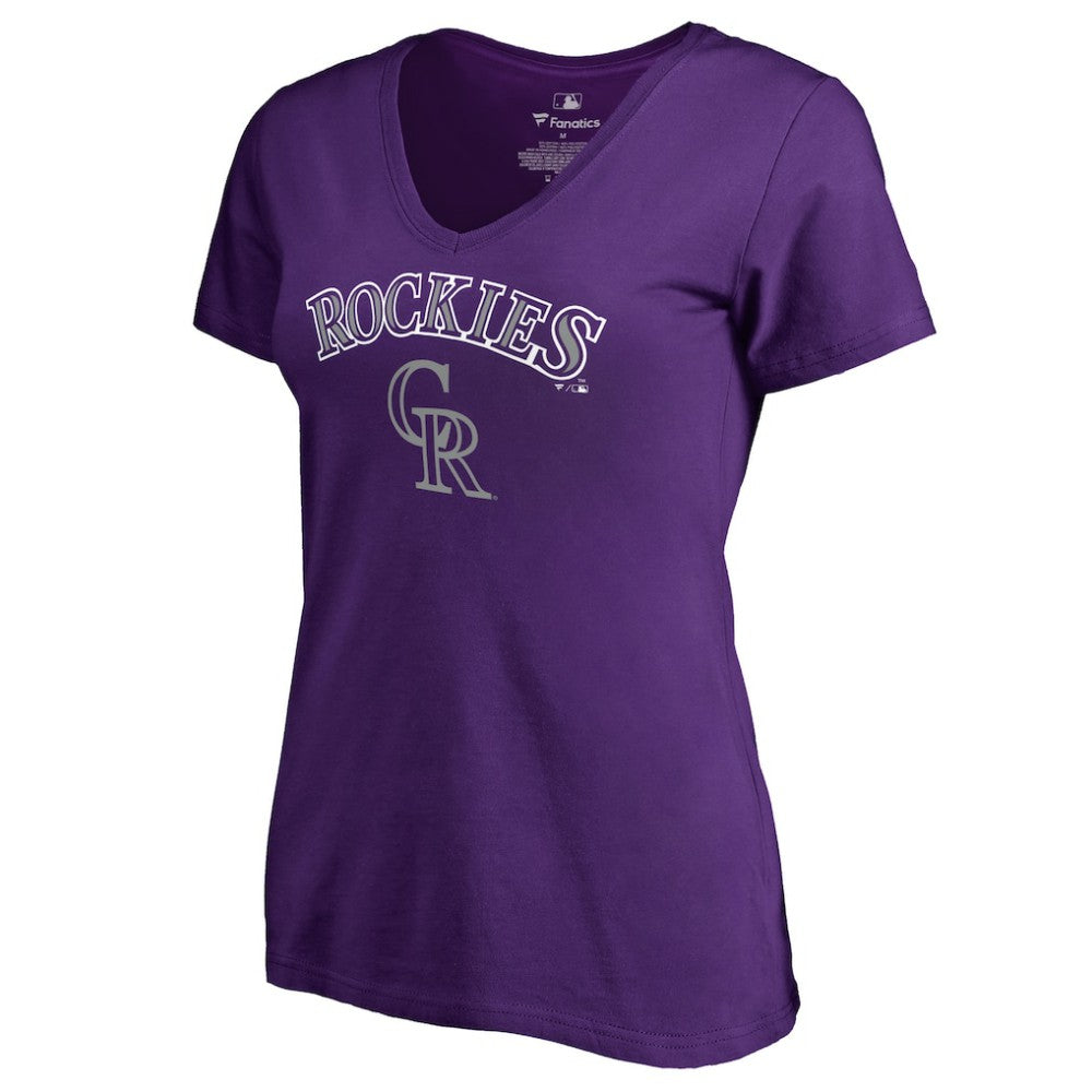 Colorado Rockies Women's Team Lockup T-Shirt | MLB Outlet