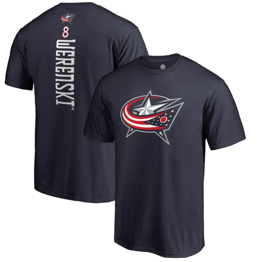 Zach Werenski Columbus Blue Jackets Backer T-Shirt Outlet