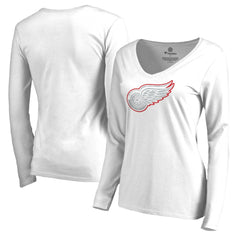 Detroit Red Wings Women's White Out Long Sleeve T-Shirt Sale