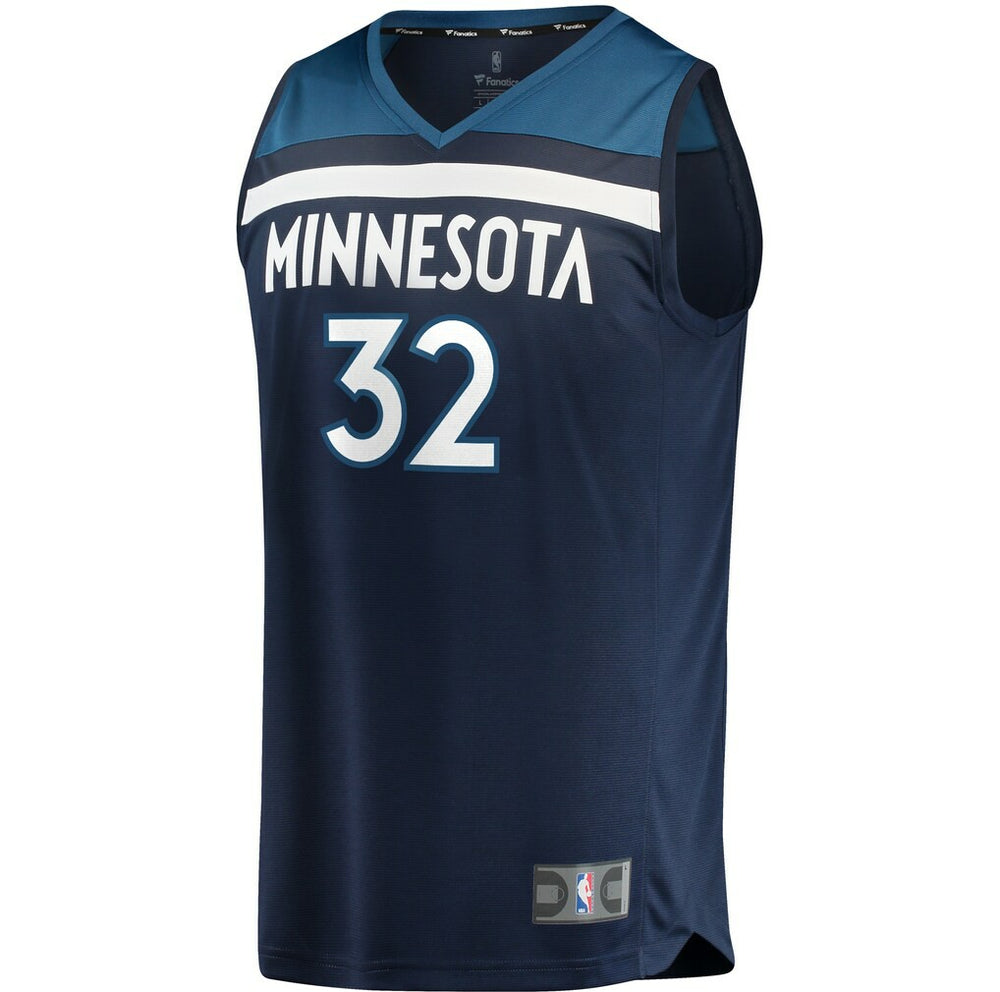 Karl-Anthony Towns Minnesota Timberwolves Fast Break Replica Jersey Navy On Sale