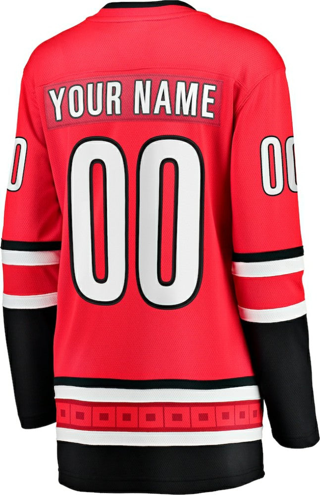 Carolina Hurricanes Fanatics Women's Alternate Breakaway Custom Jersey For Sale