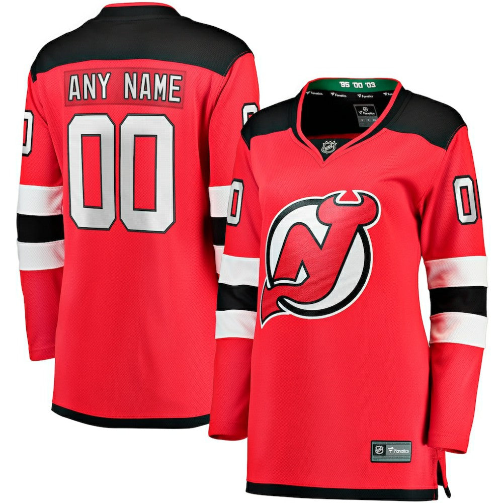 New Jersey Devils Fanatics Women's Home Breakaway Custom Jersey Discount
