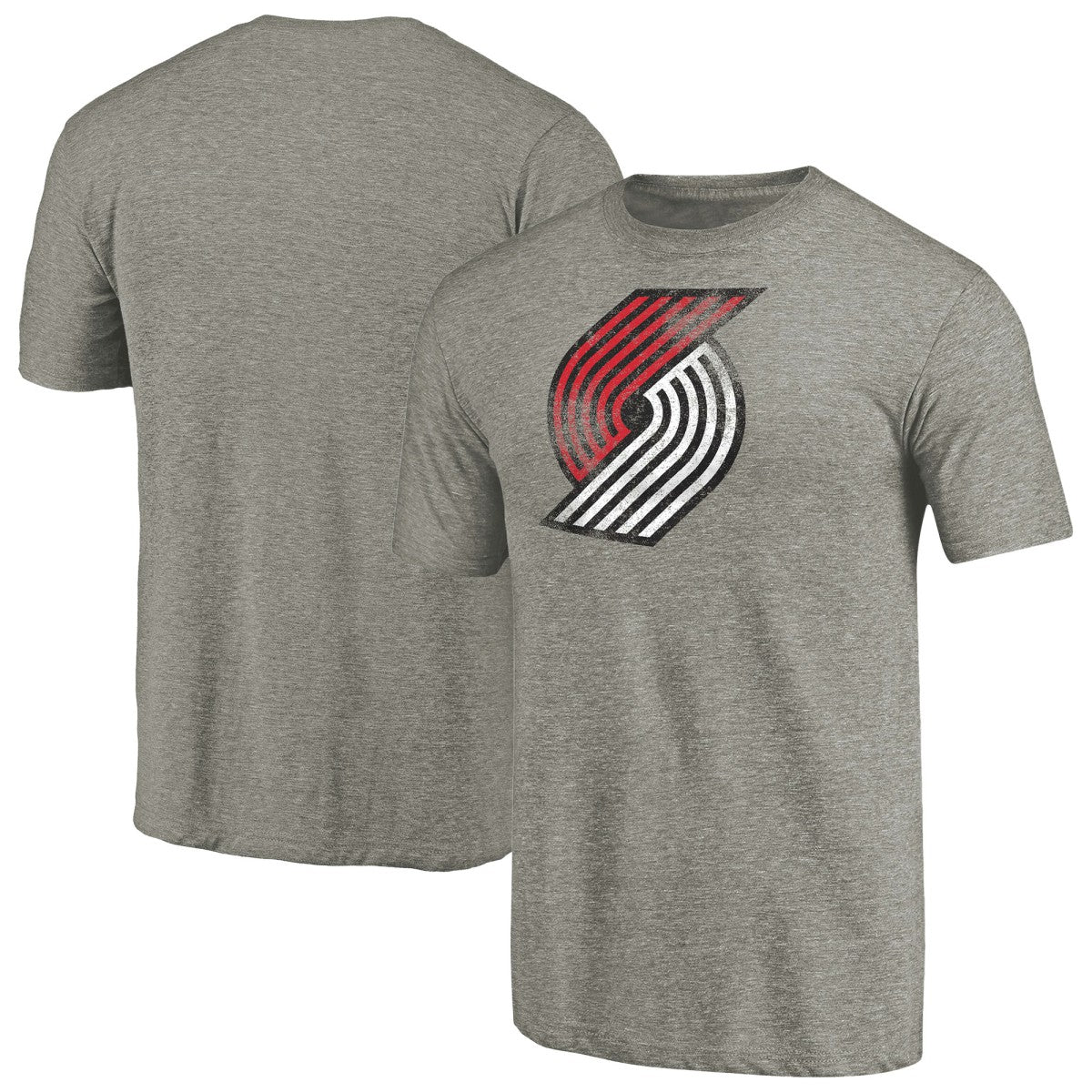 Portland Trail Blazers Distressed Team Logo Tri-Blend T-Shirt Discount