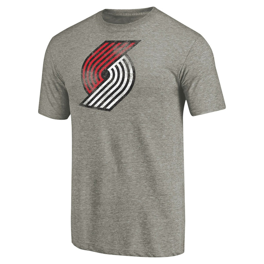 Portland Trail Blazers Distressed Team Logo Tri-Blend T-Shirt Discount