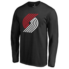 Portland Trail Blazers Fresh Primary Logo Long Sleeve T-Shirt On Sale