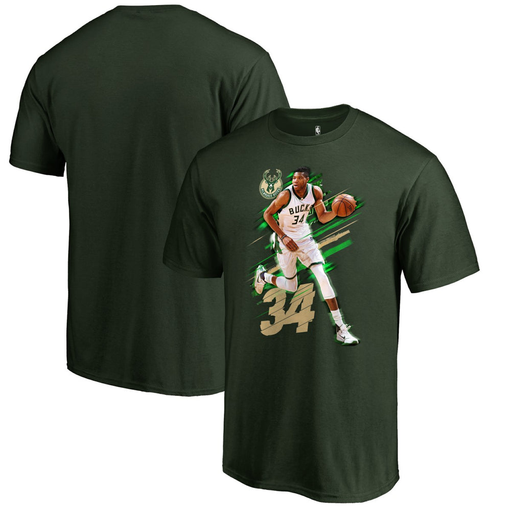 Giannis Antetokounmpo Milwaukee Bucks Fade Away T-Shirt Online