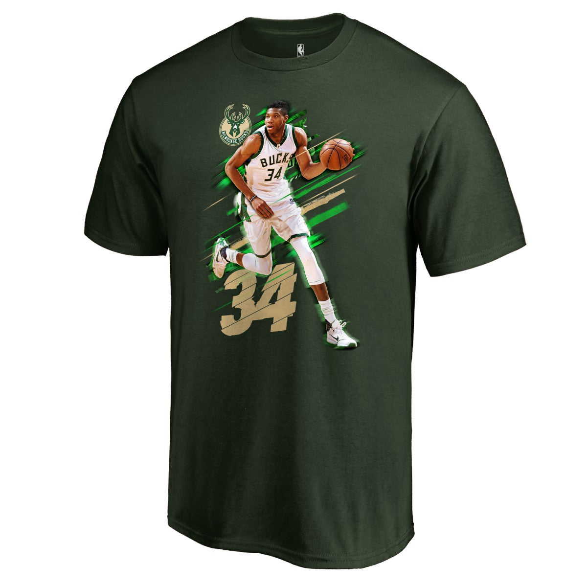 Giannis Antetokounmpo Milwaukee Bucks Fade Away T-Shirt Online