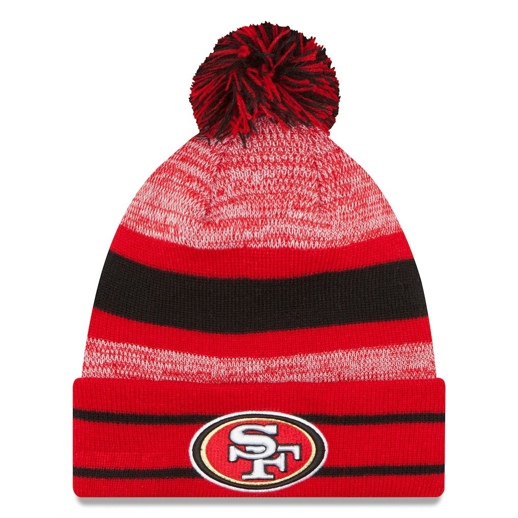 San Francisco 49ers New Era Team Logo Cuffed Knit Hat with Pom