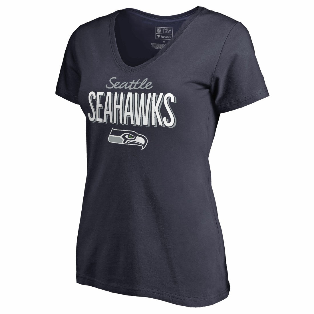 Seattle Seahawks  Women's Nostalgia V-Neck T-Shirt