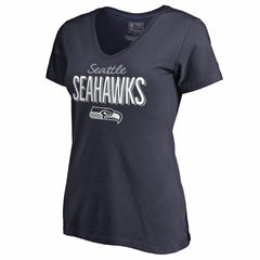 Seattle Seahawks  Women's Nostalgia V-Neck T-Shirt