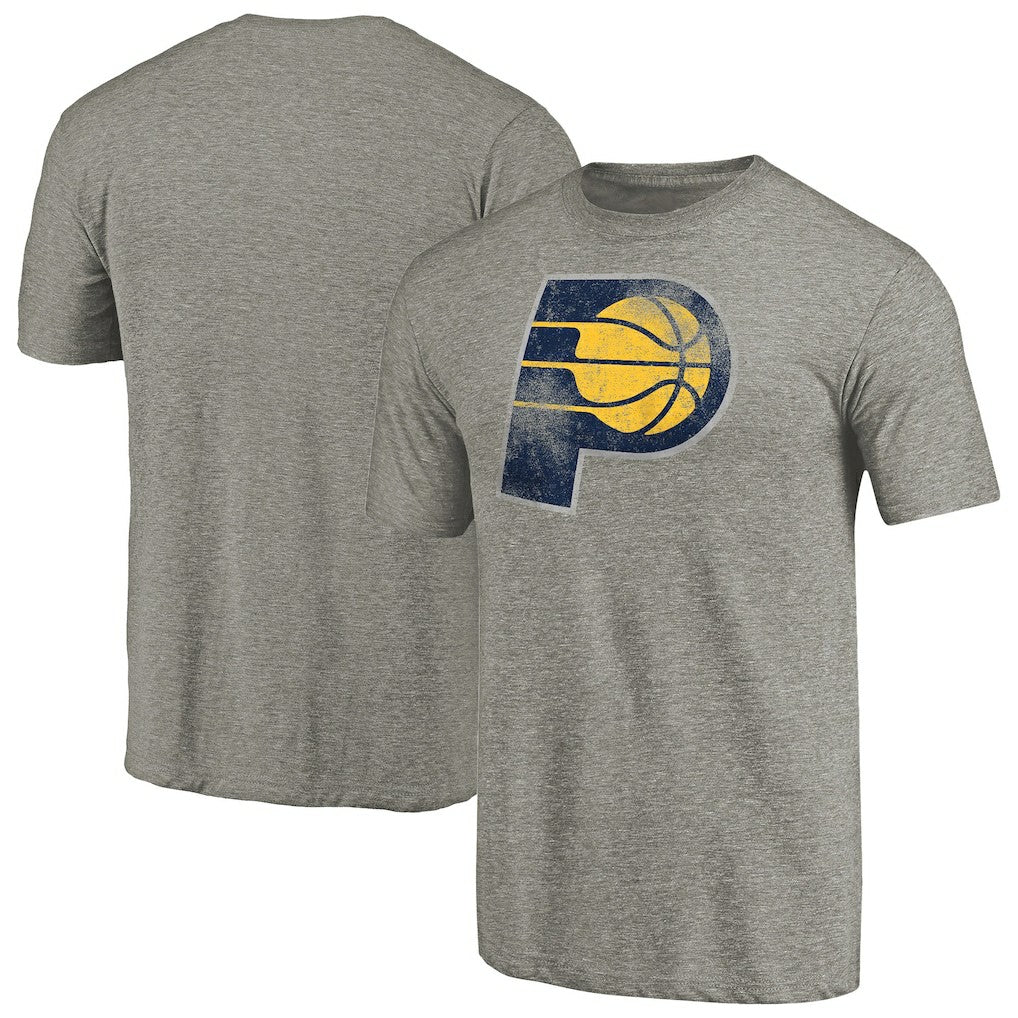 Indiana Pacers Distressed Team Logo Tri-Blend T-Shirt On Sale