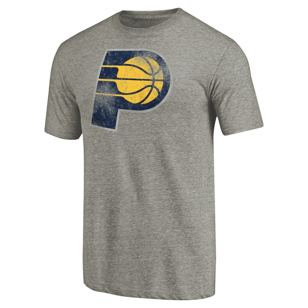 Indiana Pacers Distressed Team Logo Tri-Blend T-Shirt On Sale