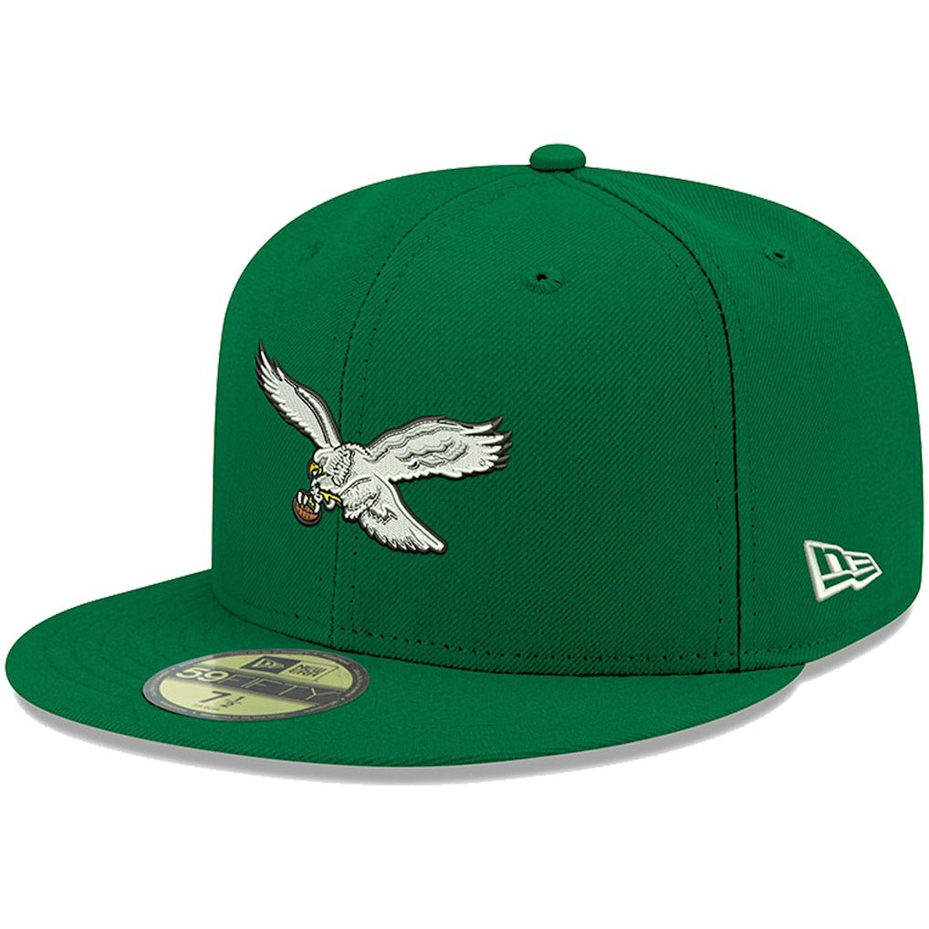 Philadelphia Eagles New Era Omaha Throwback 59FIFTY Fitted Hat