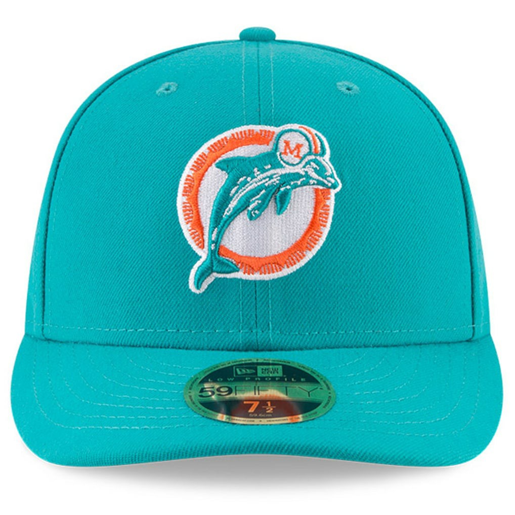 Miami Dolphins New Era Omaha Throwback Low Profile 59FIFTY Fitted Hat