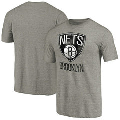 Brooklyn Nets Distressed Team Logo Tri-Blend T-Shirt New