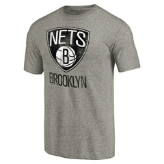 Brooklyn Nets Distressed Team Logo Tri-Blend T-Shirt New