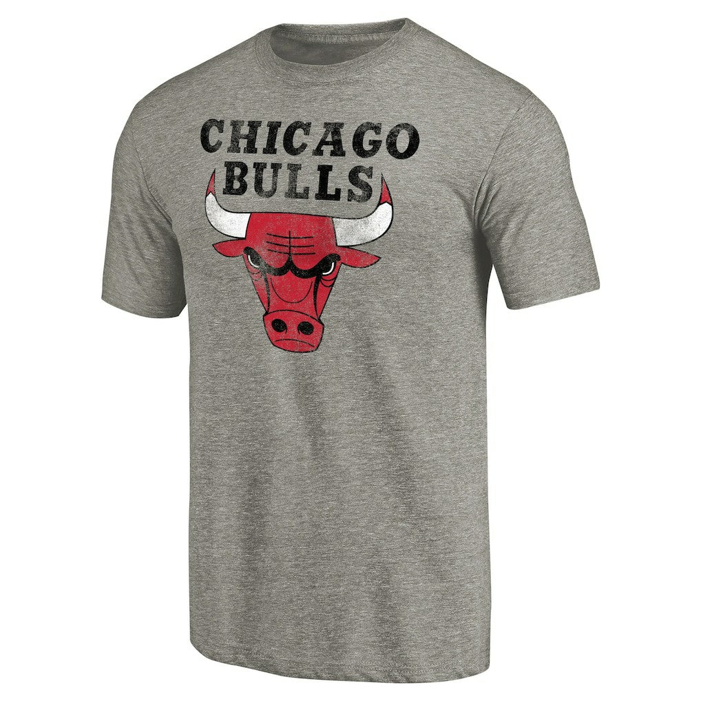 Chicago Bulls Distressed Team Logo Tri-Blend T-Shirt sale Online