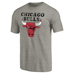 Chicago Bulls Distressed Team Logo Tri-Blend T-Shirt sale Online