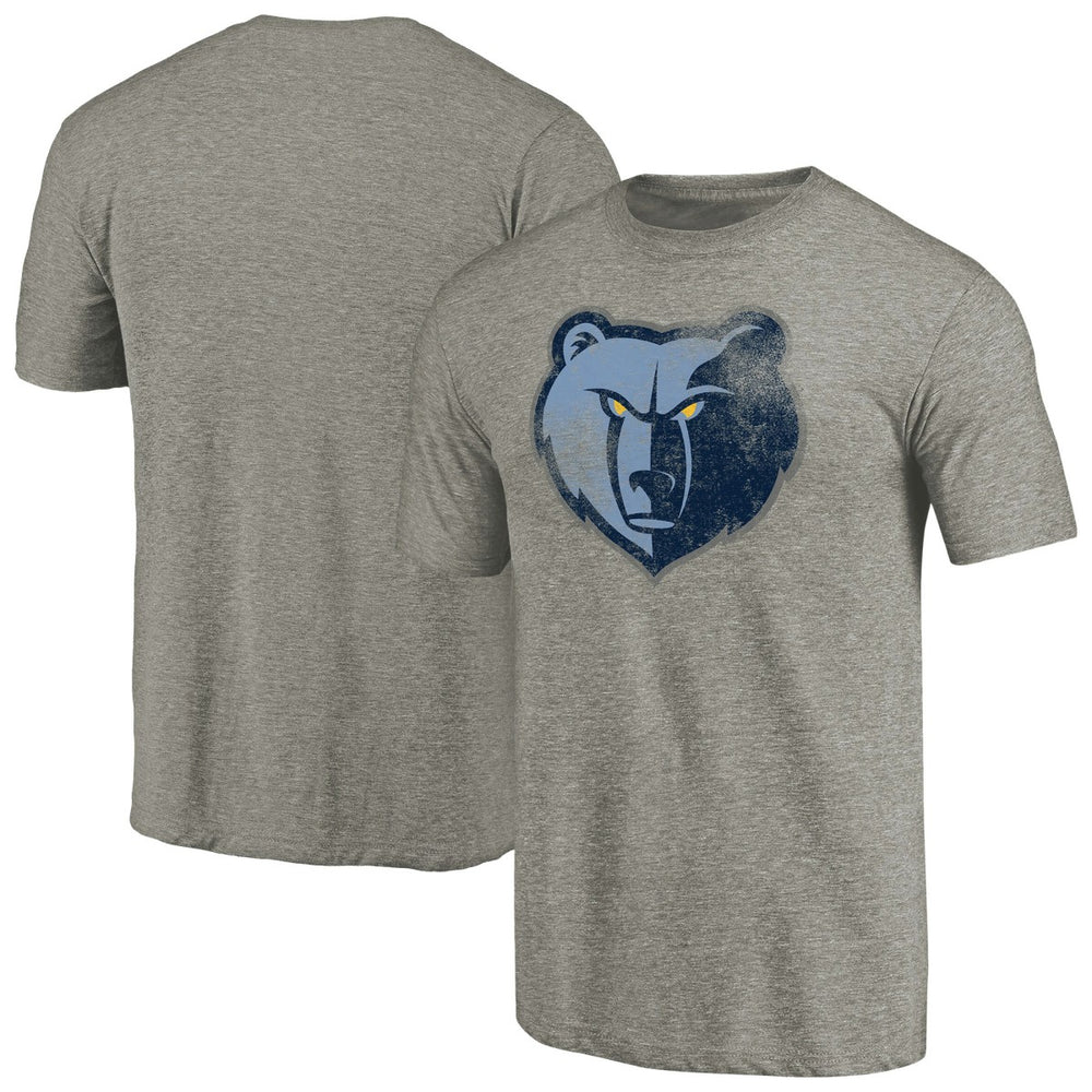 Memphis Grizzlies Distressed Team Logo Tri-Blend T-Shirt Discount