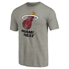 Miami Heat Distressed Team Logo Tri-Blend T-Shirt Outlet