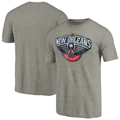New Orleans Pelicans Distressed Team Logo Tri-Blend T-Shirt Outlet