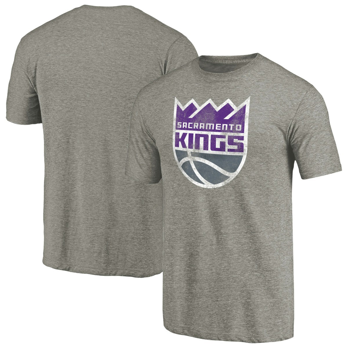Sacramento Kings Distressed Team Logo Tri-Blend T-Shirt Discount