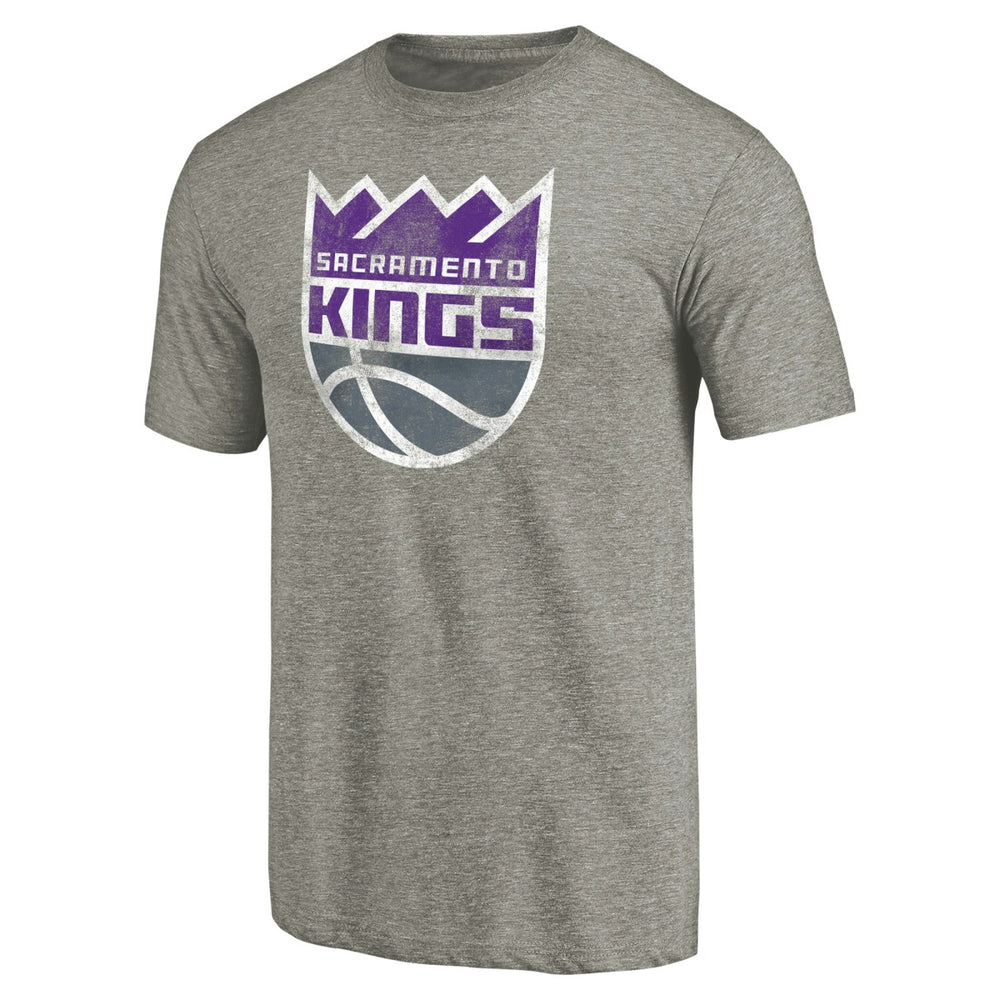Sacramento Kings Distressed Team Logo Tri-Blend T-Shirt Discount