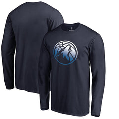 Minnesota Timberwolves Gradient Logo Long Sleeve T-Shirt On Sale