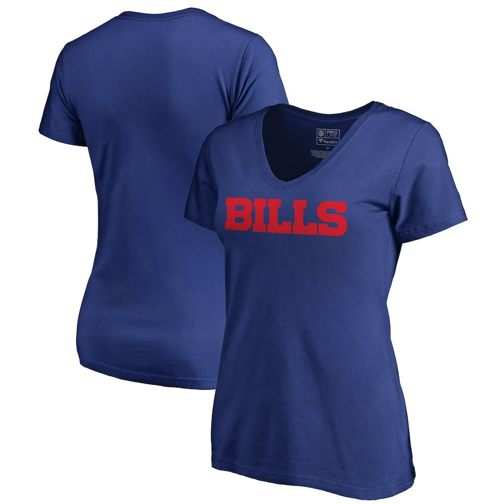 Buffalo Bills  Women's Wordmark V-Neck T-Shirt