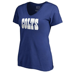 Indianapolis Colts  Women's Wordmark V-Neck T-Shirt