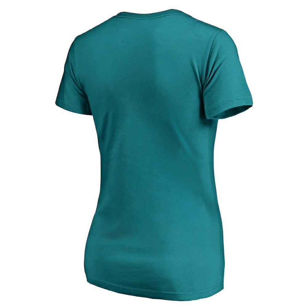 Miami Dolphins  Women's Wordmark V-Neck T-Shirt