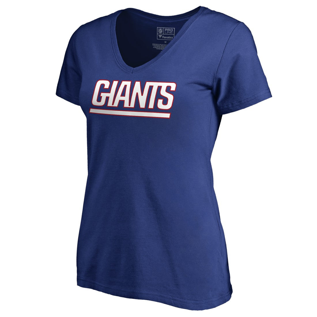 New York Giants  Women's Wordmark V-Neck T-Shirt