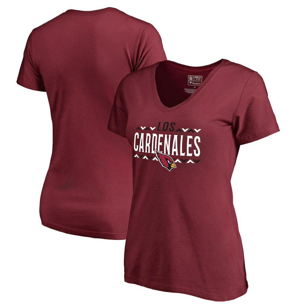 Arizona Cardinals  Women's Arriba V-Neck T-Shirt