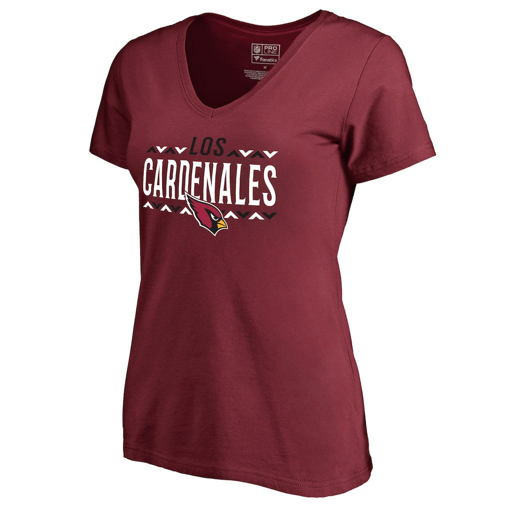 Arizona Cardinals  Women's Arriba V-Neck T-Shirt