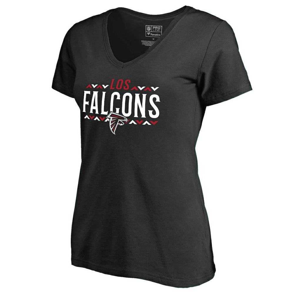 Atlanta Falcons  Women's Arriba V-Neck T-Shirt
