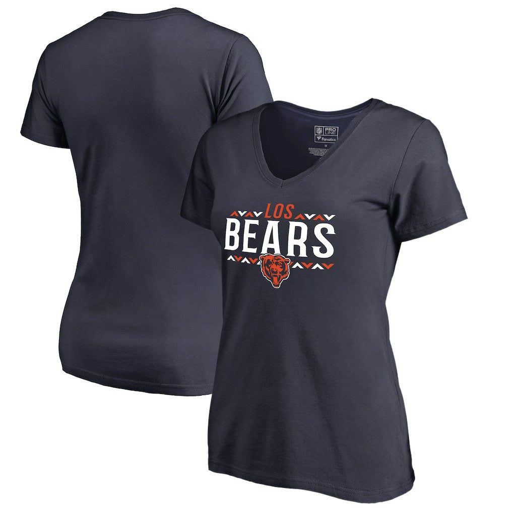 Chicago Bears  Women's Arriba V-Neck T-Shirt