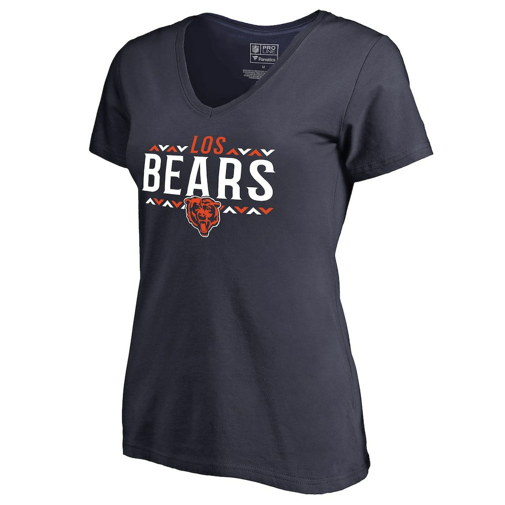 Chicago Bears  Women's Arriba V-Neck T-Shirt