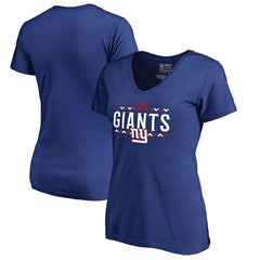 New York Giants  Women's Arriba V-Neck T-Shirt