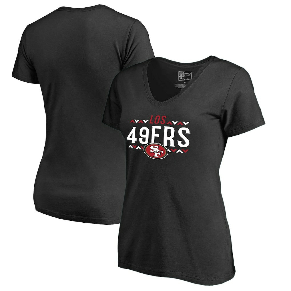 San Francisco 49ers  Women's Arriba V-Neck T-Shirt