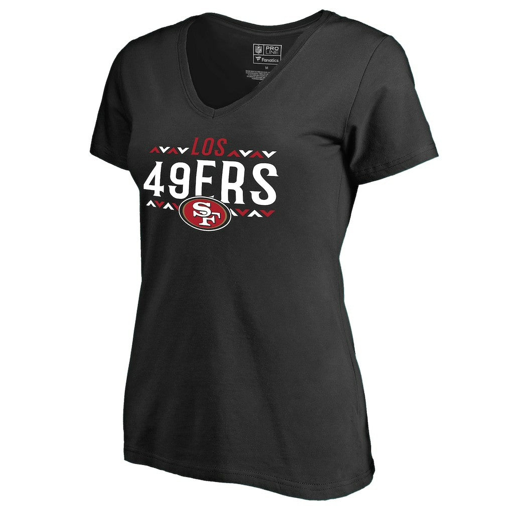 San Francisco 49ers  Women's Arriba V-Neck T-Shirt