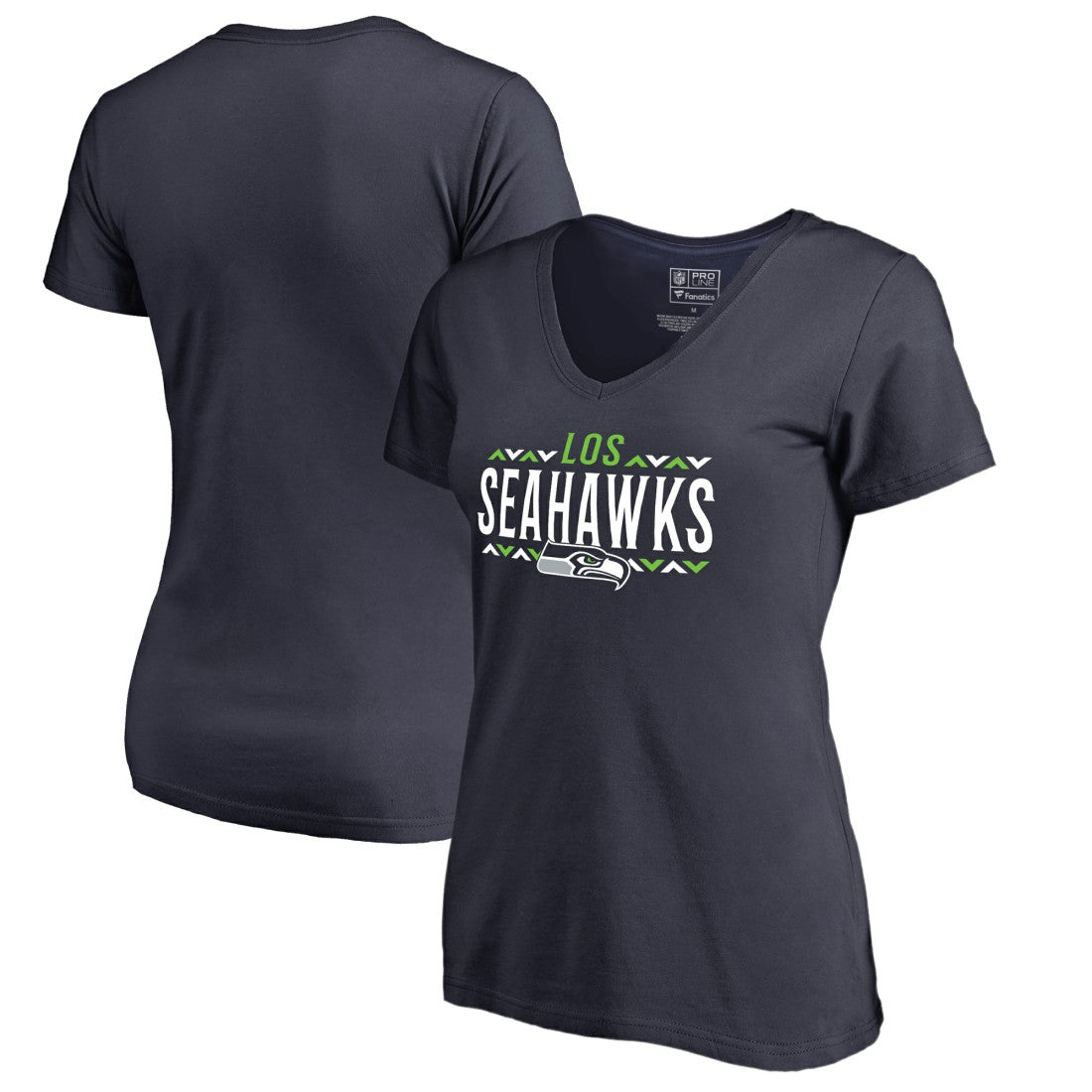 Seattle Seahawks  Women's Arriba V-Neck T-Shirt