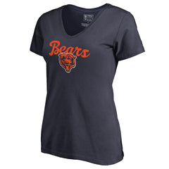 Chicago Bears  Women's Freehand V-Neck T-Shirt