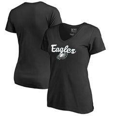 Philadelphia Eagles  Women's Freehand V-Neck T-Shirt