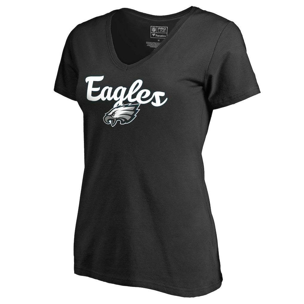Philadelphia Eagles  Women's Freehand V-Neck T-Shirt